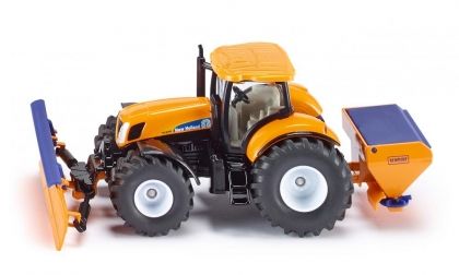 SIKU, Tractor with ploughing plate, New Holland, трактор, плуг, игра, игри, играчка, играчки