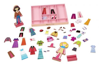 melissa & doug, дървени магнитни кукли за обличане, кукли за обличане, аби и ема, кукла за обличане, магнитна кукла, кукла, магнитна игра, игра, игри, играчка, играчки