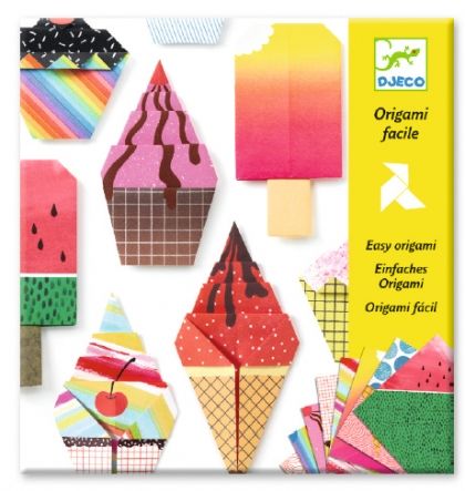 djeco, творчески комплект оригами, оригами, сладкиши, сладоледи, хартия, творчество с хартия, творчество, декорация, изкуство