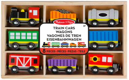 Melissa and Doug, дървено влакче, влакче, влак, влак за подреждане, дървен влак бутане, влакове, влакова композиция, вагонче, вагончета, игра, игри, играчка, играчки 