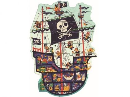 djeco, гигантски пъзел, пиратски кораб, пиратски, кораб, моряци, пирати, голям пъзел, пъзел, пъзели, puzzle, puzzzles