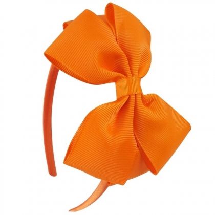 диадема, с панделка, панделки, оранжева, оранжево, оранжеви, аксесоар, аксесоари, за, коса, диадеми, подарък, подаръци, headband