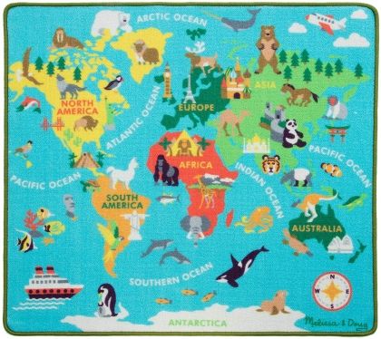 melissa & doug, килимче за игра, килим, килимче, околосветско пътешествие, пътешествие, континенти, океани, паспорт, пътуване, улици, игра, игри, играчка, играчки