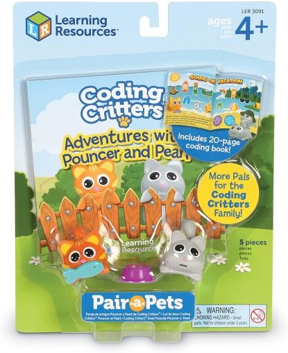 Learning Resources, Комплект котенца за игра, Паунсър и Пърл, котенца, играчки за програмиране, образователни играчки, игра, игри, играчка, играчки