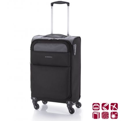 Gabol, пътнически куфар, клауд , черен, 55 см, чанта, чанти, куфар, куфари, пътнически куфари, чанта за път, път, пътуване, пътувания 