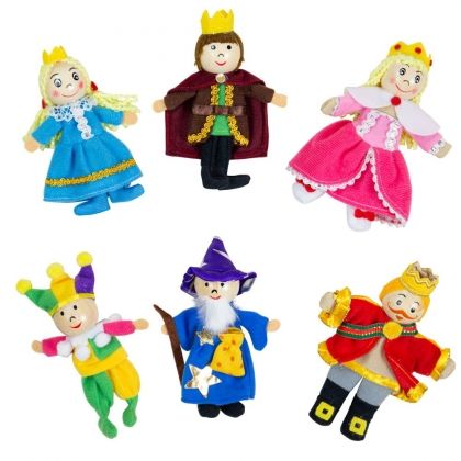 bigjigs, кукли за пръсти за куклен театър, кралство, куклен театър, кукли за пръсти, куклички, театър, детски театър, крал, кралица, принц, принцеса, кралско семейство, игра, игри, играчка, играчки