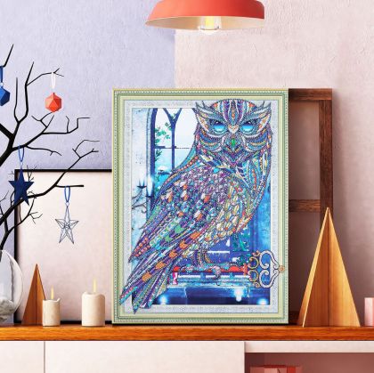 Collection D`art - Диамантено пано с обли кристали - Кристална Сова