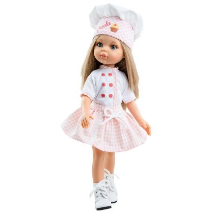 Paola Reina, кукла, кукли, детска кукла, играчка, играчки, детски играчки, кукла готвач, винилова кукла, кукла от винил, винилови кукли, кукла 32 см, кукли Paola Reina 