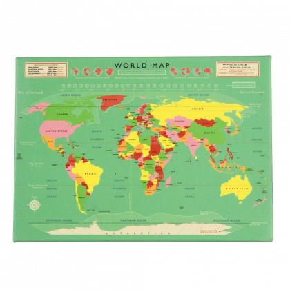 Rex London - Магнит за хладилник - Карта на света