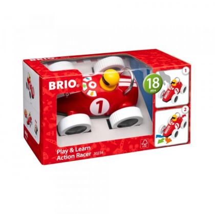 Brio, игра, играчка, количка, състезателна количка, червена състезателна кола, състезателна кола за игра, детска играчка, детска количка, движеща се количка, детска състезателна движеща се количка, играчки Brio, продукти Brio