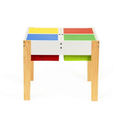 Ecotoys - Детски комплект мебели - маса с два стола 