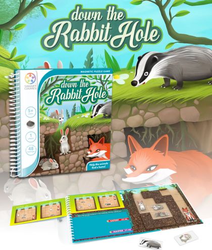 Магнитна игра - Down the rabbit hole - Smart Games
