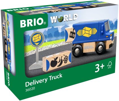 Brio - Влаков комплект - Камионче за доставки със знак 