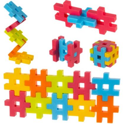 Детски цветен конструктор - 600 елемента 
