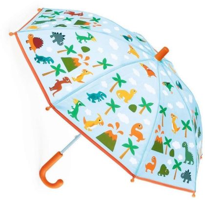 Djeco, чадър, чадъри, детски чадър, чадър за деца, чадъри за деца, весел детски чадър, чадър с динозаври, детски чадър с динозаври, креативен детски чадър, чадър с диаметър 68 см, весели чадъри за деца, продукти Djeco, играчки Djeco, чадъри Djeco 