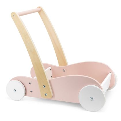 Viga, играчка, играчки, количка за бутане, дървена количка за бутане, розова количка за бутане, проходилка, детска проходилка, дървена детска проходилка, розова проходилка за деца, детска розова проходилка, продукти Viga, играчки Viga
