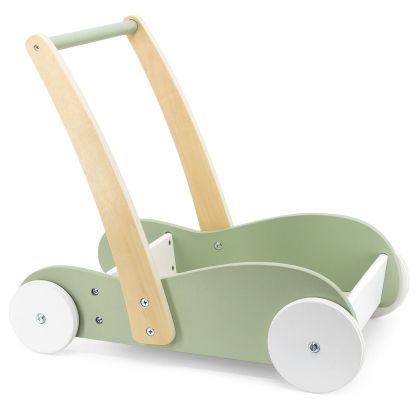 Viga, играчка, играчки, дървена играчка, проходилка, детска проходилка, количка за бутане, детска количка за бутане, зелена количка за бутане, играчка за бутане, зелена проходилка, дървена детска проходилка, продукти Viga, играчки Viga