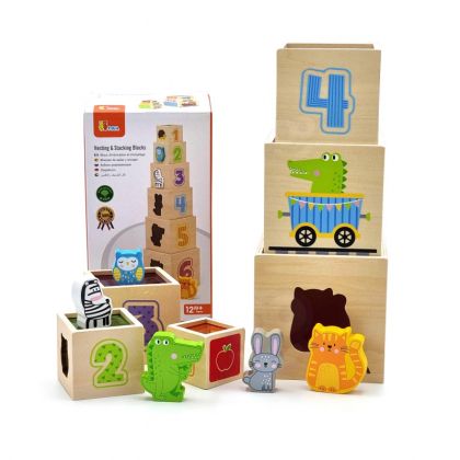 Viga, играчка, играчки, дървени кубчета, кубчета за игра, дървени кубчета с фигурки, дървени фигурки с животни, дървени животни, кубчета за подреждане, комплект с кубчета за подреждане, продукти Viga, играчки Viga, дървени играчки Viga