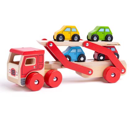 Bigjigs - Дървен детски Транспортен камион