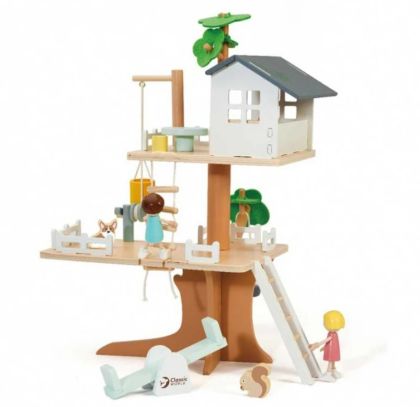 Classic World - Детска къщичка на дърво с аксесоари 