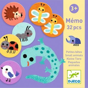 Djeco - Мемо - Детска игра за памет - Малки животни