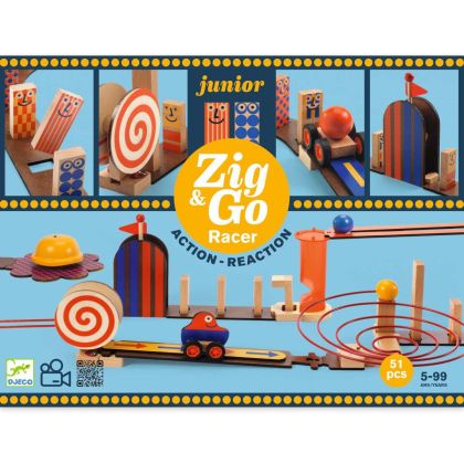 Конструктор ZIG & GO - RACER - 51 ЧАСТИ - DJECO