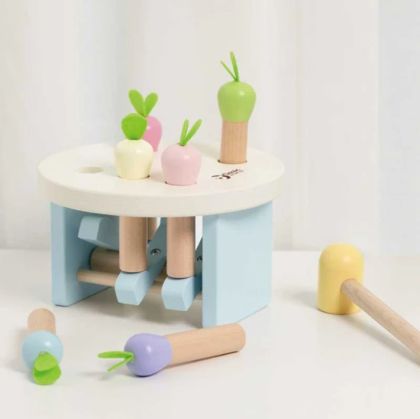 Дървена детска игра с чукче - Овощна градина - Classic World