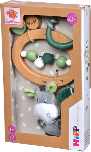 Мека бебешка дрънкалка за хващане - Магаренце - Колекция HIPP Eichhorn