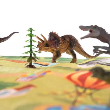 Комплект 11 фигурки на динозаври и постелка - Kruzzel