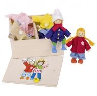 Goki, кукли, за обличане, Бирте и Бен, в дървена, кутия, дрехи, преобличане, дървена играчка, образователна играчка, играчка, играчки, игри, игра