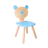 Classic World - Детско дървено столче - Мече - Синьо