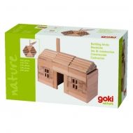 Goki, конструктор натурален двеста части, строителни плоскости, дървен строител, дървен конструктор, дървена играчка, образователна играчка, играчка, играчки, игри, игра