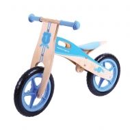 Bigjigs - Дървено колело за баланс - Синьо
