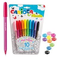 Carioca - Комплект цветни химикалки - 10 цвята 
