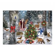 Авис - Детски пъзел - Дядо Коледа с горските животни - 30 части