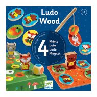 Djeco - 4 игри в 1 - Ludo wood 