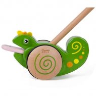Classic World - Дървена играчка за бутане - Хамелеон 