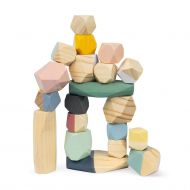 Janod - Детски конструктор с дървени камъчета